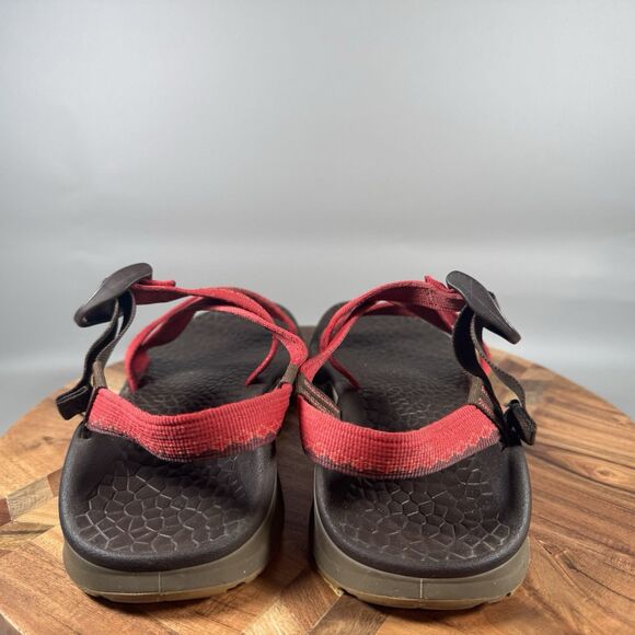 Chaco Updraft Toe Loop Sandal Gray Red Women size 9 - Picture 4 of 7